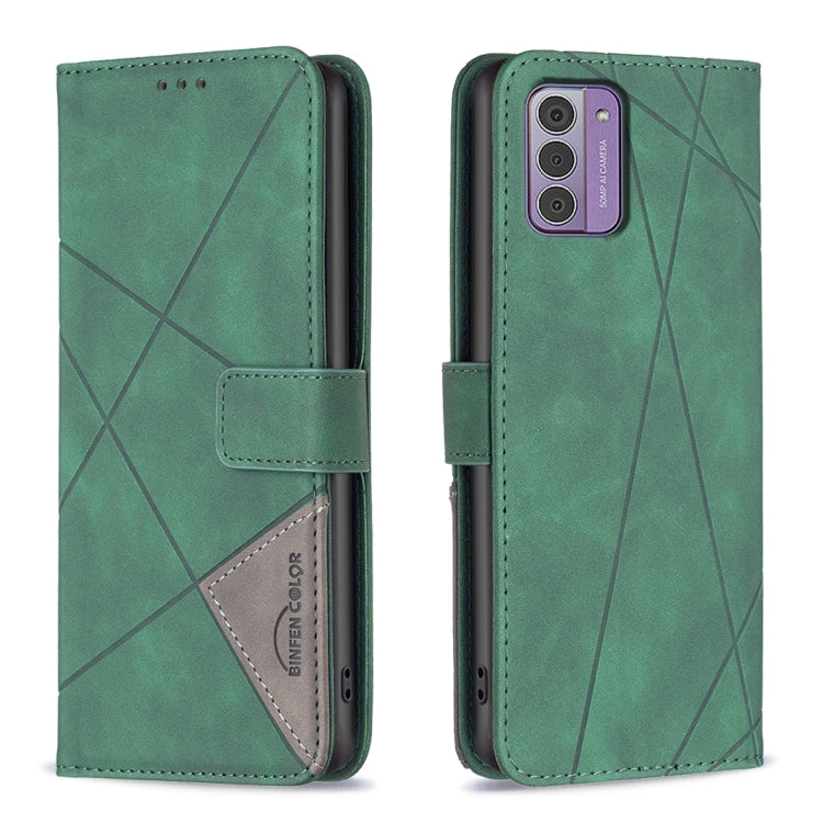 Magnetic Buckle Rhombus Texture Leather Phone Case, For Nokia G310, For Nokia G42, For Nokia C110, For Nokia C02