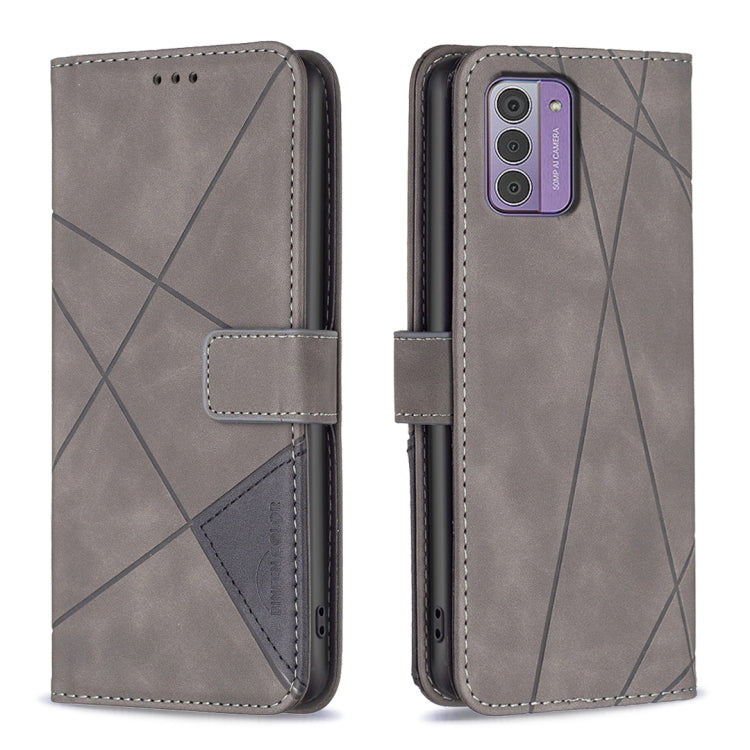 Magnetic Buckle Rhombus Texture Leather Phone Case, For Nokia G310, For Nokia G42, For Nokia C110, For Nokia C02