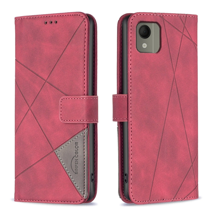 Magnetic Buckle Rhombus Texture Leather Phone Case, For Nokia G310, For Nokia G42, For Nokia C110, For Nokia C02