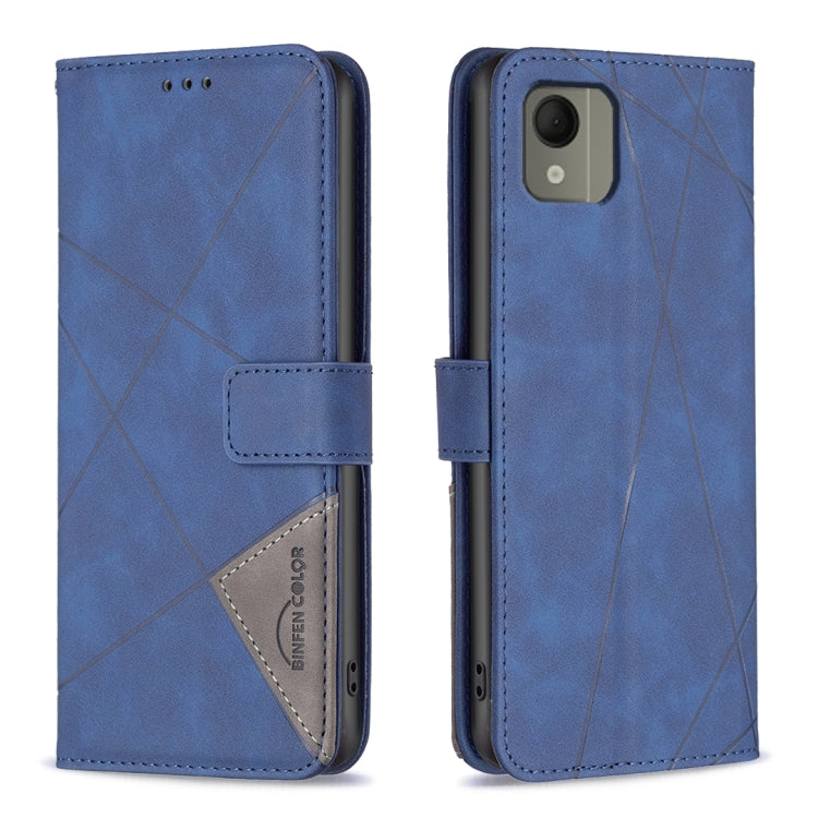 Magnetic Buckle Rhombus Texture Leather Phone Case, For Nokia G310, For Nokia G42, For Nokia C110, For Nokia C02
