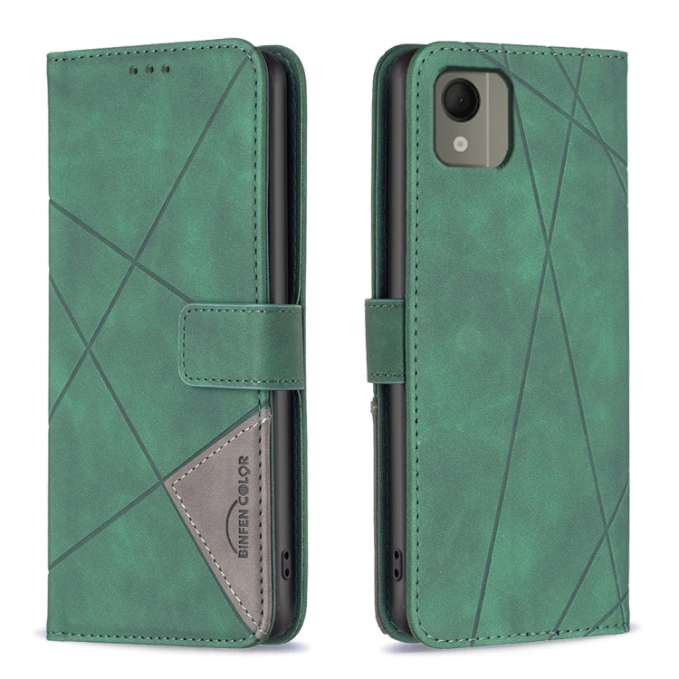 Magnetic Buckle Rhombus Texture Leather Phone Case, For Nokia G310, For Nokia G42, For Nokia C110, For Nokia C02