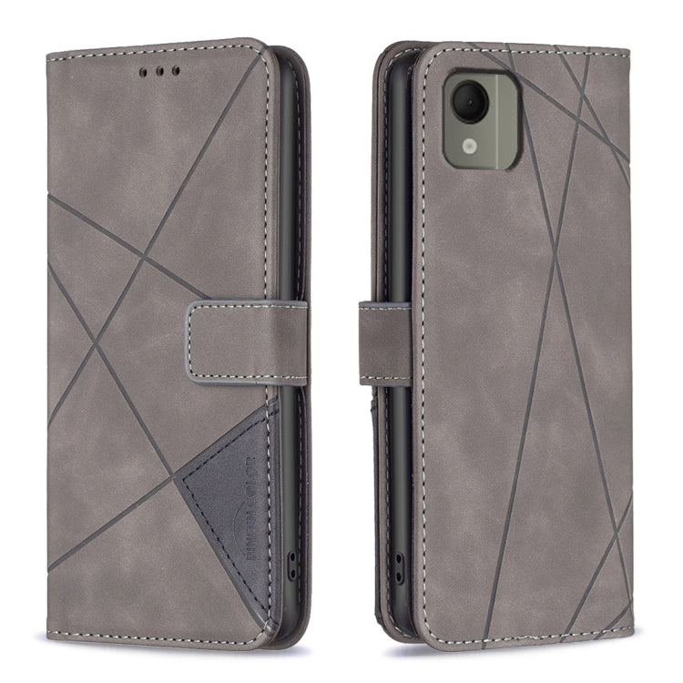 Magnetic Buckle Rhombus Texture Leather Phone Case, For Nokia G310, For Nokia G42, For Nokia C110, For Nokia C02