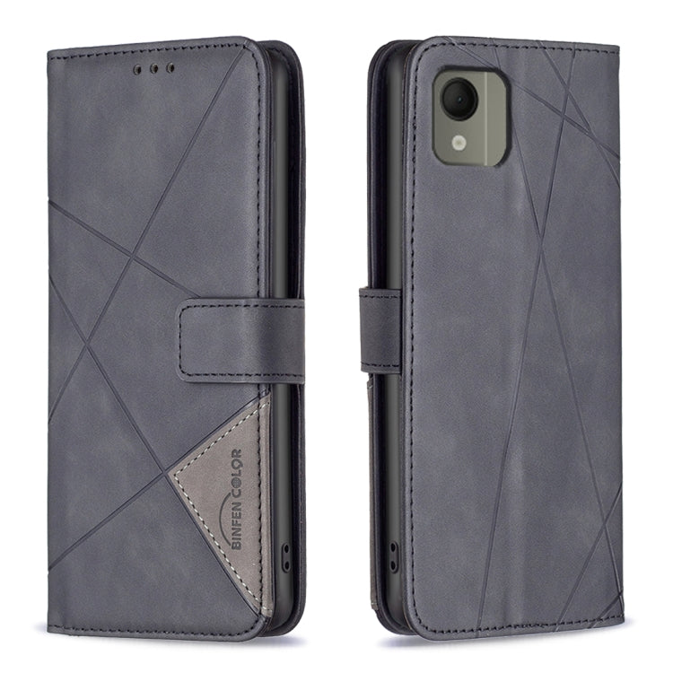 Magnetic Buckle Rhombus Texture Leather Phone Case, For Nokia G310, For Nokia G42, For Nokia C110, For Nokia C02