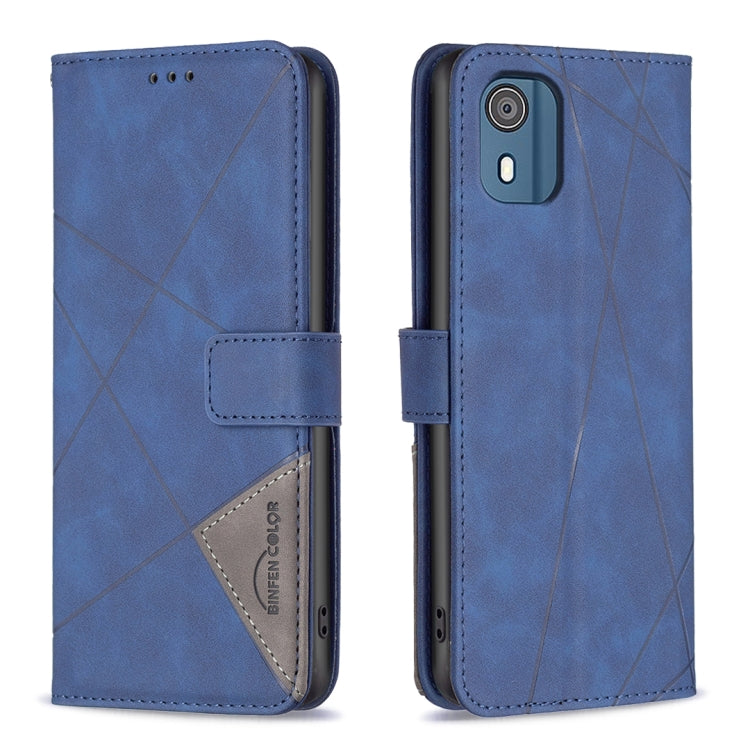 Magnetic Buckle Rhombus Texture Leather Phone Case, For Nokia G310, For Nokia G42, For Nokia C110, For Nokia C02