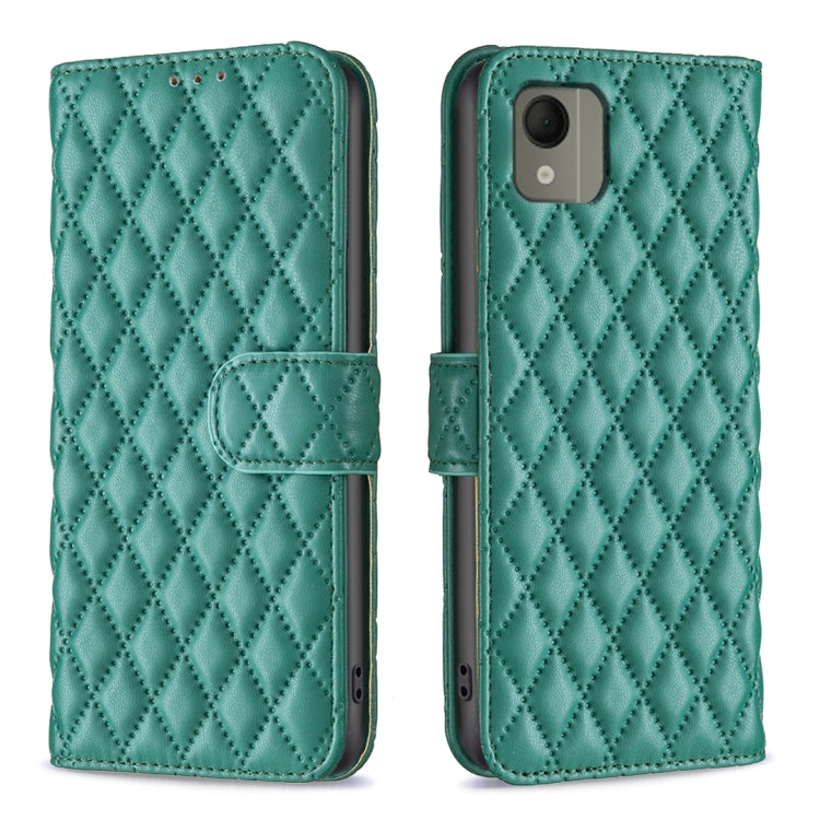 Diamond Lattice Wallet Flip Leather Phone Case, For Nokia G310, For Nokia G42, For Nokia C110