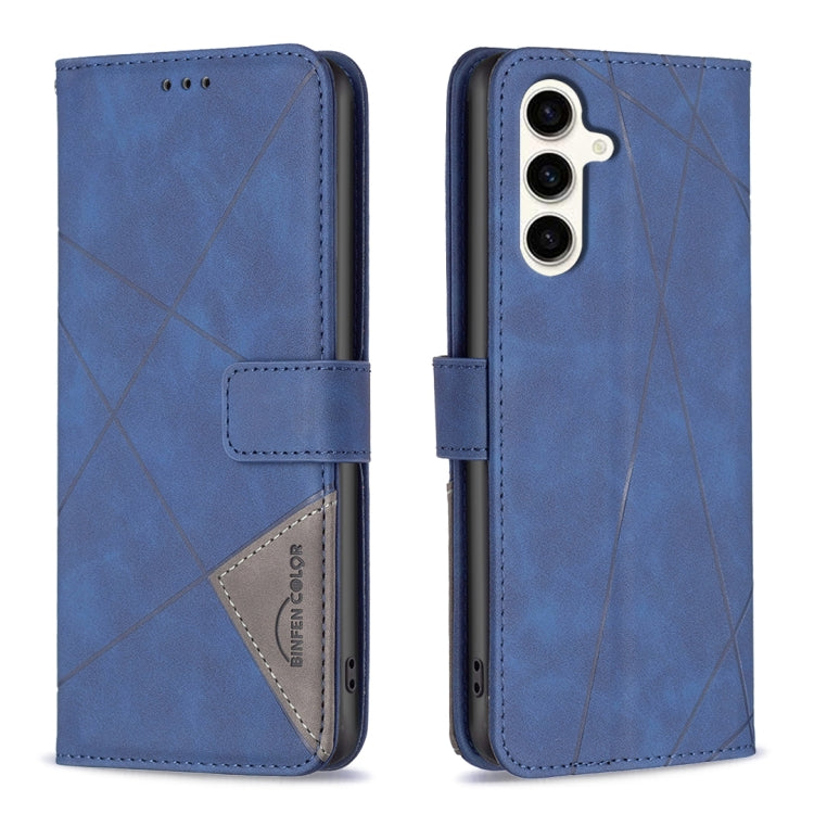 Magnetic Buckle Rhombus Texture Leather Phone Case, For Samsung Galaxy A05, For Samsung Galaxy A05s, For Samsung Galaxy M34 5G, For Samsung Galaxy A25 5G, For Samsung Galaxy S23 FE 5G, For Samsung Galaxy M62/F62