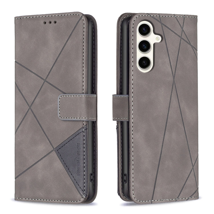 Magnetic Buckle Rhombus Texture Leather Phone Case, For Samsung Galaxy A05, For Samsung Galaxy A05s, For Samsung Galaxy M34 5G, For Samsung Galaxy A25 5G, For Samsung Galaxy S23 FE 5G, For Samsung Galaxy M62/F62