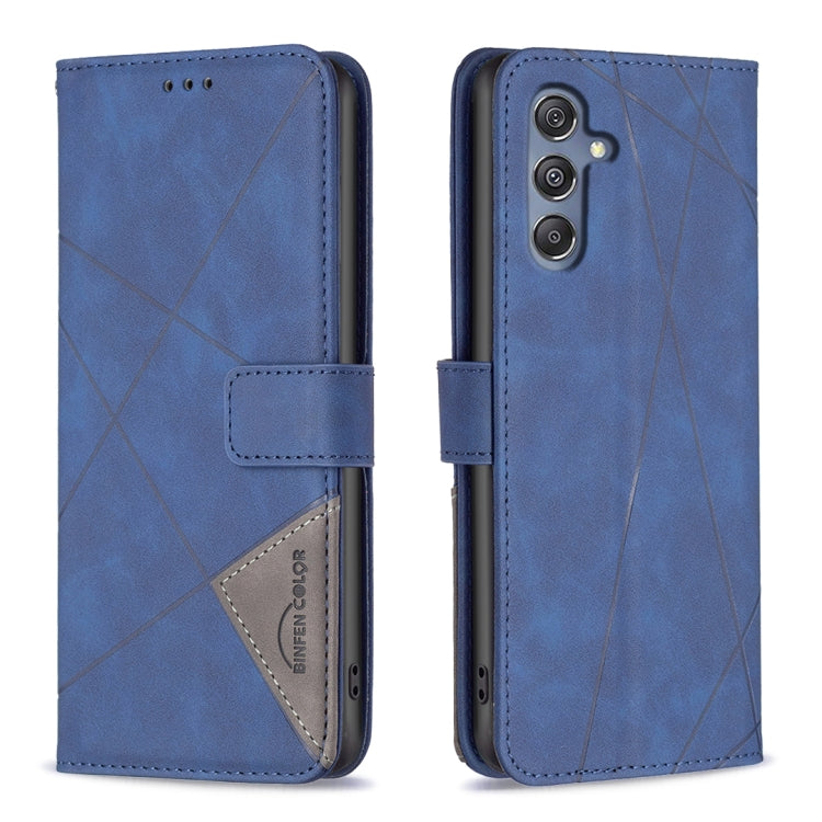 Magnetic Buckle Rhombus Texture Leather Phone Case, For Samsung Galaxy A05, For Samsung Galaxy A05s, For Samsung Galaxy M34 5G, For Samsung Galaxy A25 5G, For Samsung Galaxy S23 FE 5G, For Samsung Galaxy M62/F62