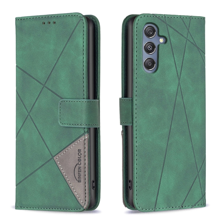 Magnetic Buckle Rhombus Texture Leather Phone Case, For Samsung Galaxy A05, For Samsung Galaxy A05s, For Samsung Galaxy M34 5G, For Samsung Galaxy A25 5G, For Samsung Galaxy S23 FE 5G, For Samsung Galaxy M62/F62