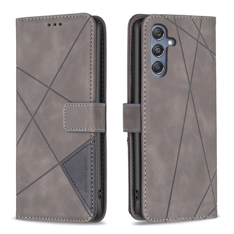 Magnetic Buckle Rhombus Texture Leather Phone Case, For Samsung Galaxy A05, For Samsung Galaxy A05s, For Samsung Galaxy M34 5G, For Samsung Galaxy A25 5G, For Samsung Galaxy S23 FE 5G, For Samsung Galaxy M62/F62