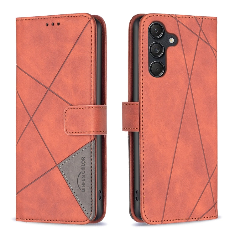 Magnetic Buckle Rhombus Texture Leather Phone Case, For Samsung Galaxy M55, For Samsung Galaxy Xcover 7, For Samsung Galaxy A55, For Samsung Galaxy A35, For Samsung Galaxy S24 Ultra 5G, For Samsung Galaxy S24+ 5G, For Samsung Galaxy S24 5G             ...