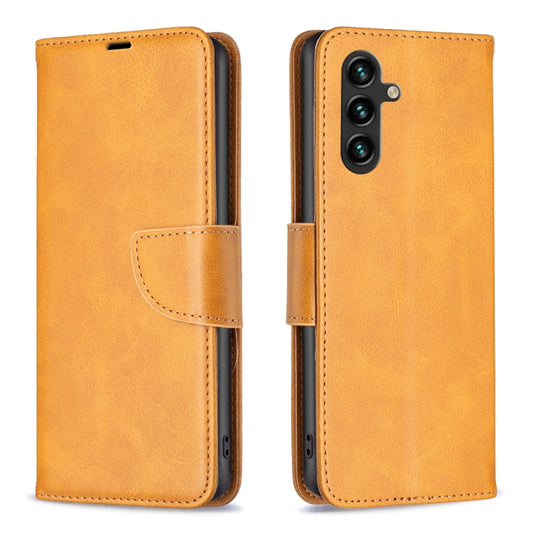 Lambskin Texture Pure Color Flip Leather Phone Case, For Samsung Galaxy A55, For Samsung Galaxy A15, For Samsung Galaxy S24 Ultra 5G, For Samsung Galaxy A35, For Samsung Galaxy M34 5G, For Samsung Galaxy A25 5G, For Samsung Galaxy A05                  ...