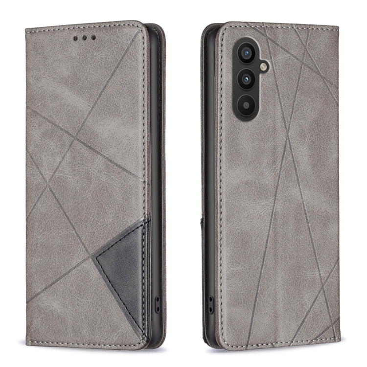 Rhombus Texture Magnetic Leather Phone Case, For Samsung Galaxy A55, For Samsung Galaxy A15, For Samsung Galaxy S24 Ultra 5G, For Samsung Galaxy A25 5G, For Samsung Galaxy A35, For Samsung Galaxy M34 5G, For Samsung Galaxy S23 FE 5G                    ...