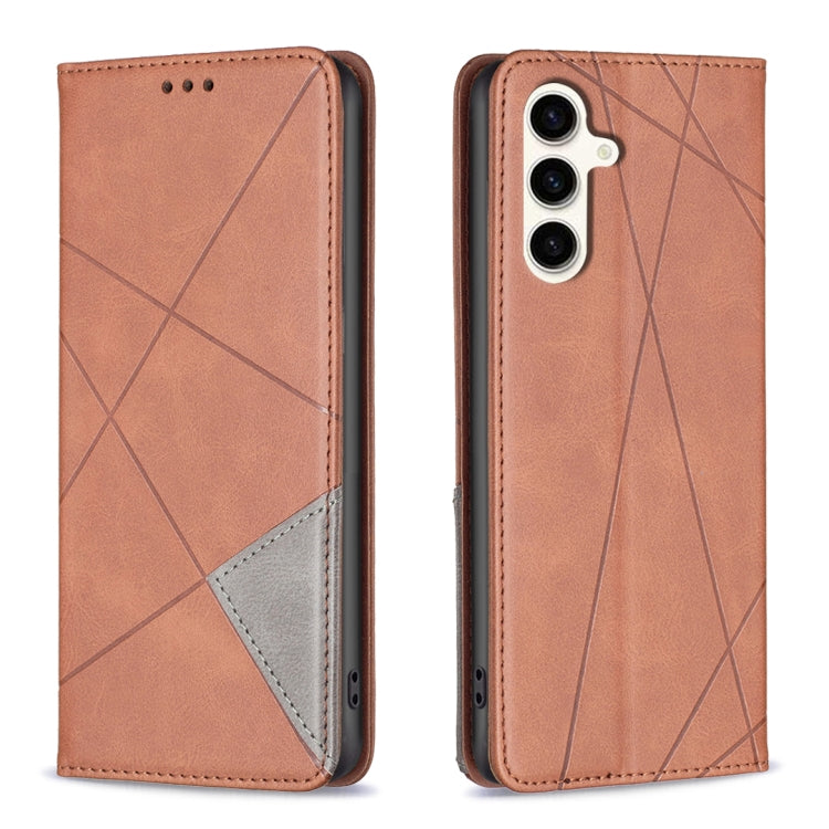Rhombus Texture Magnetic Leather Phone Case, For Samsung Galaxy S23 FE 5G, For Samsung Galaxy A05s, For Samsung Galaxy S24 5G