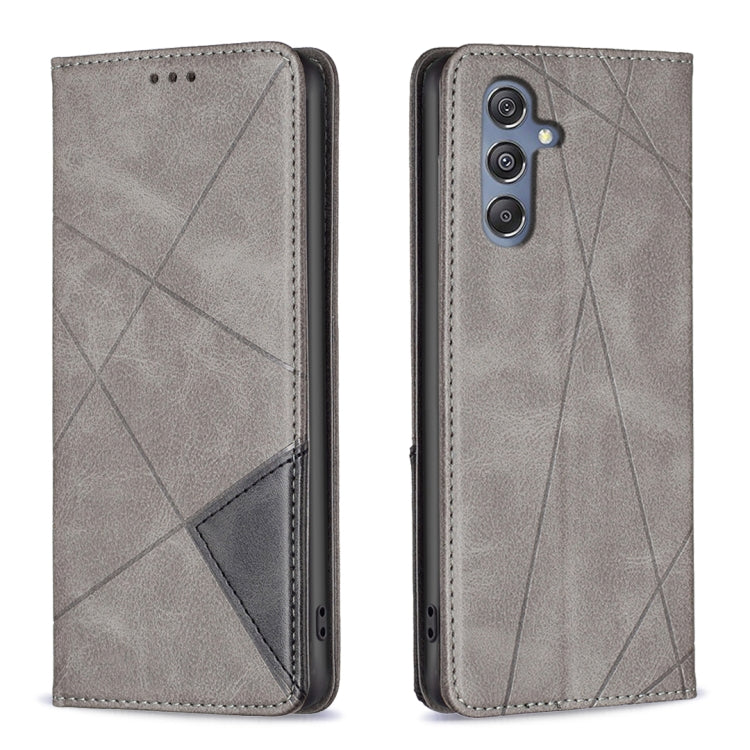 Rhombus Texture Magnetic Leather Phone Case, For Samsung Galaxy S24 Ultra 5G, For Samsung Galaxy A25 5G, For Samsung Galaxy A35, For Samsung Galaxy M34 5G, For Samsung Galaxy A55, For Samsung Galaxy A15, For Samsung Galaxy A05, For Samsung Galaxy S24+ 5G