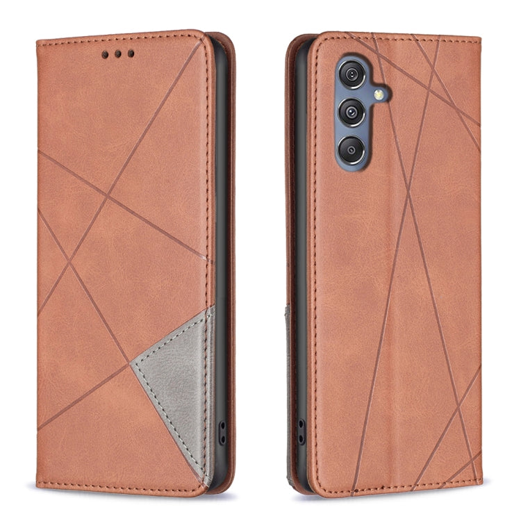 Rhombus Texture Magnetic Leather Phone Case, For Samsung Galaxy A55, For Samsung Galaxy A15, For Samsung Galaxy S24 Ultra 5G, For Samsung Galaxy A25 5G, For Samsung Galaxy A35, For Samsung Galaxy M34 5G, For Samsung Galaxy S23 FE 5G                    ...