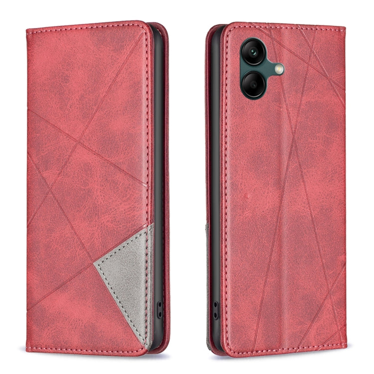 Rhombus Texture Magnetic Leather Phone Case, For Samsung Galaxy A55, For Samsung Galaxy A15, For Samsung Galaxy S24 Ultra 5G, For Samsung Galaxy A25 5G, For Samsung Galaxy A35, For Samsung Galaxy M34 5G, For Samsung Galaxy S23 FE 5G                    ...