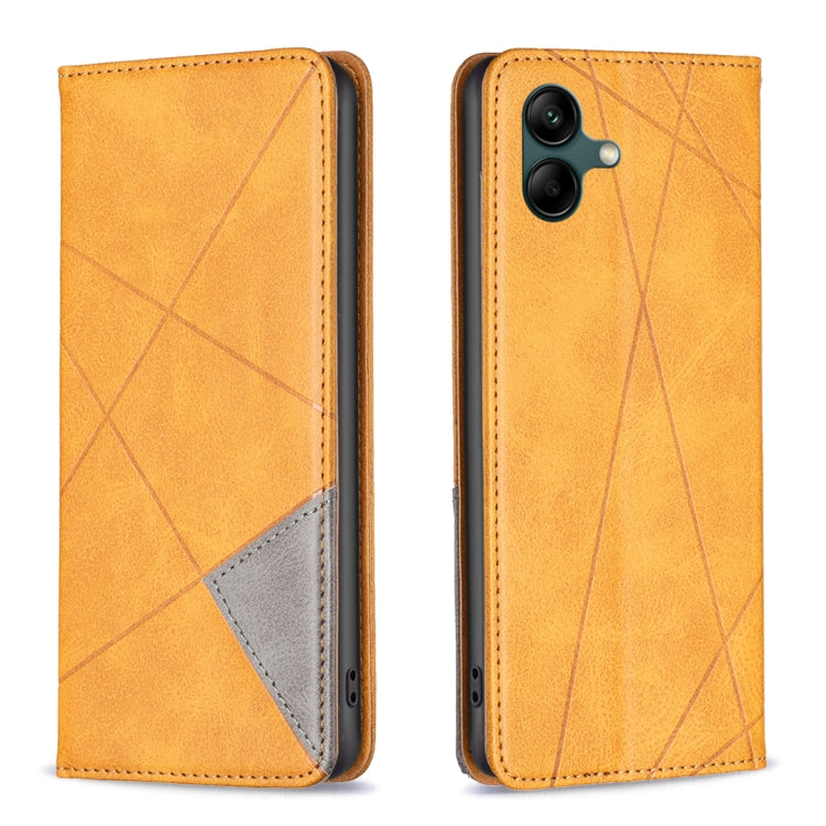 Rhombus Texture Magnetic Leather Phone Case, For Samsung Galaxy A55, For Samsung Galaxy A15, For Samsung Galaxy S24 Ultra 5G, For Samsung Galaxy A25 5G, For Samsung Galaxy A35, For Samsung Galaxy M34 5G, For Samsung Galaxy S23 FE 5G                    ...