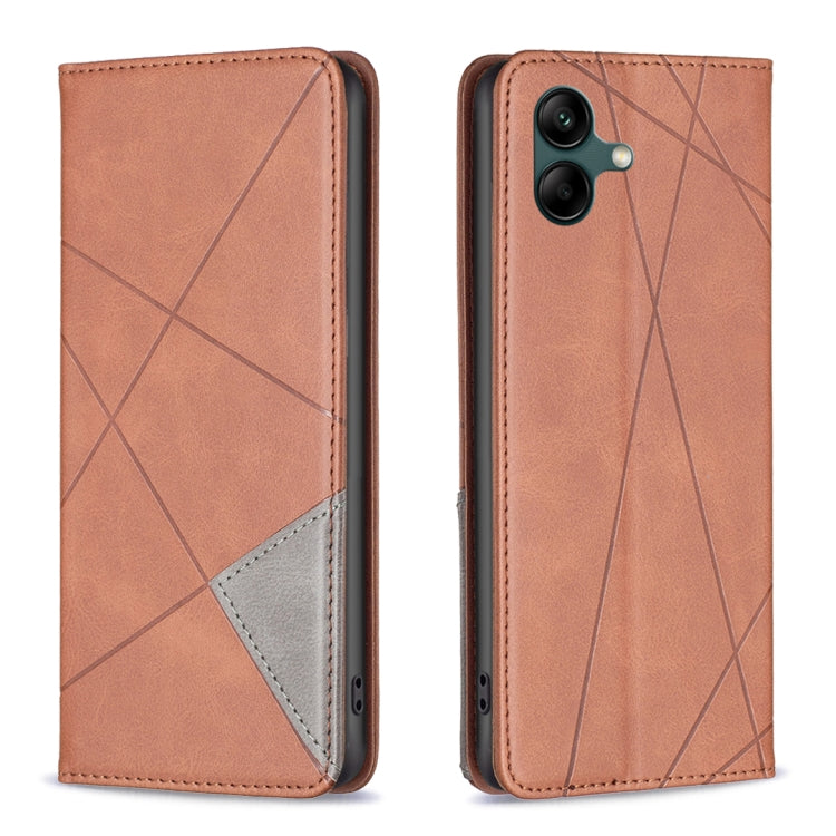 Rhombus Texture Magnetic Leather Phone Case, For Samsung Galaxy A55, For Samsung Galaxy A15, For Samsung Galaxy S24 Ultra 5G, For Samsung Galaxy A25 5G, For Samsung Galaxy A35, For Samsung Galaxy M34 5G, For Samsung Galaxy S23 FE 5G                    ...