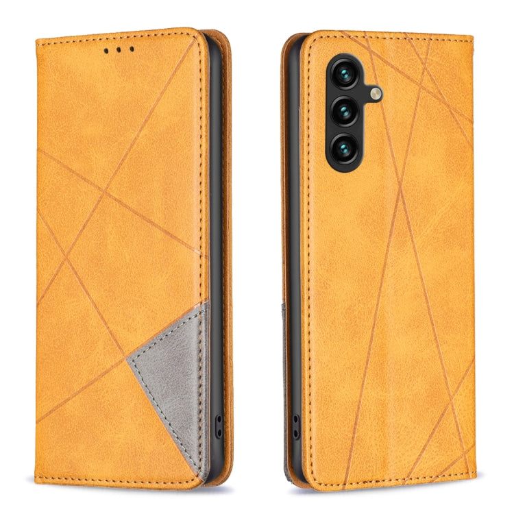 Rhombus Texture Magnetic Leather Phone Case, For Samsung Galaxy S23 FE 5G, For Samsung Galaxy A05s, For Samsung Galaxy S24 5G