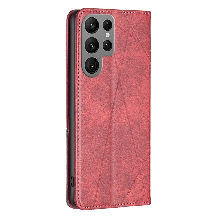 Rhombus Texture Magnetic Leather Phone Case, For Samsung Galaxy S24 Ultra 5G, For Samsung Galaxy A25 5G, For Samsung Galaxy A35, For Samsung Galaxy M34 5G, For Samsung Galaxy A55, For Samsung Galaxy A15, For Samsung Galaxy A05, For Samsung Galaxy S24+ 5G