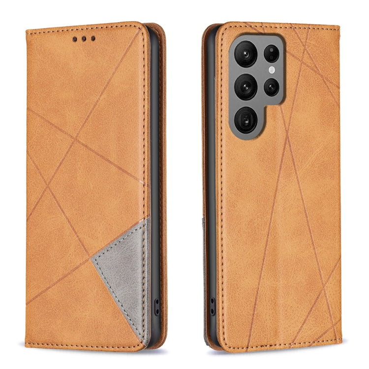 Rhombus Texture Magnetic Leather Phone Case, For Samsung Galaxy S24 Ultra 5G, For Samsung Galaxy A25 5G, For Samsung Galaxy A35, For Samsung Galaxy M34 5G, For Samsung Galaxy A55, For Samsung Galaxy A15, For Samsung Galaxy A05, For Samsung Galaxy S24+ 5G