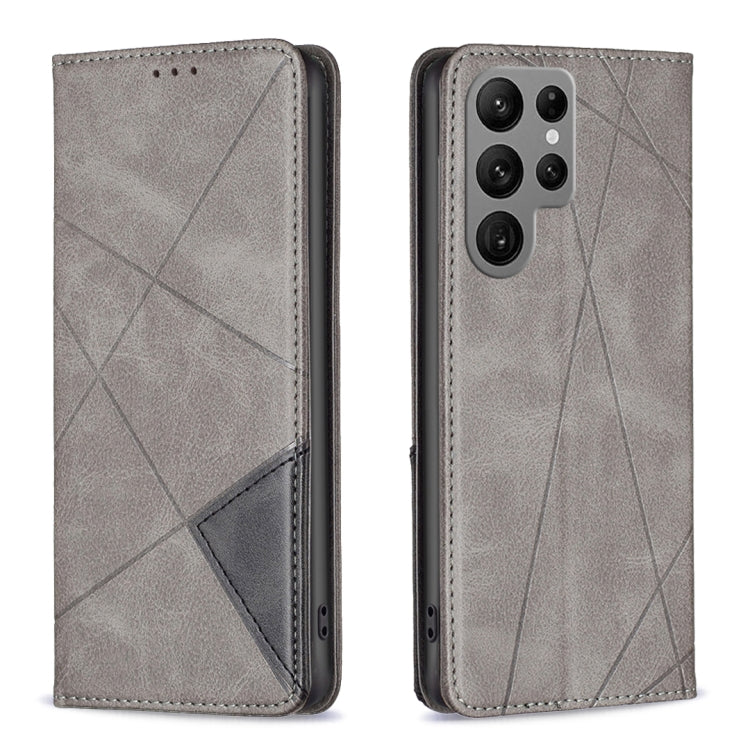 Rhombus Texture Magnetic Leather Phone Case, For Samsung Galaxy S24 Ultra 5G, For Samsung Galaxy A25 5G, For Samsung Galaxy A35, For Samsung Galaxy M34 5G, For Samsung Galaxy A55, For Samsung Galaxy A15, For Samsung Galaxy A05, For Samsung Galaxy S24+ 5G