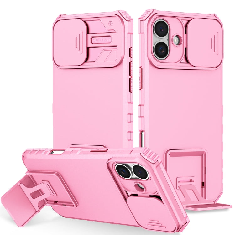 Stereoscopic Holder Sliding Camshield Phone Case, For iPhone 16 Pro Max, For iPhone 16 Pro, For iPhone 16 Plus, For iPhone 16, For iPhone 15 Pro Max, For iPhone 15 Pro