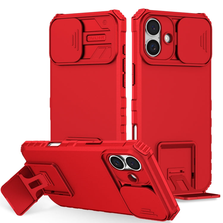 Stereoscopic Holder Sliding Camshield Phone Case, For iPhone 16 Pro Max, For iPhone 16 Pro, For iPhone 16 Plus, For iPhone 16, For iPhone 15 Pro Max, For iPhone 15 Pro