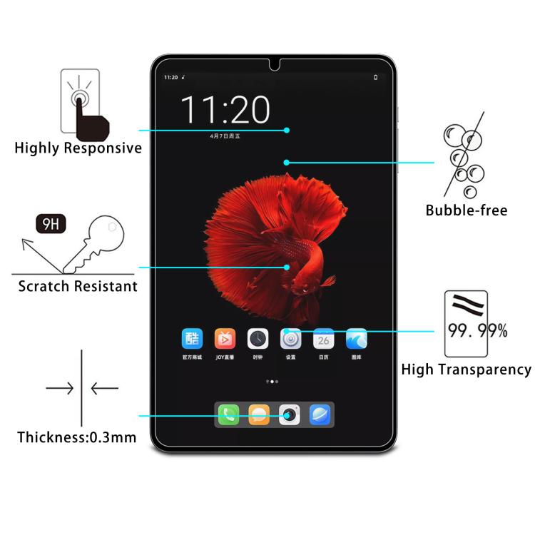 2pcs 9H 0.3mm Explosion-proof Tempered Glass Film, For Alldocube iPlay 50 Mini Pro, For Alldocube iPlay 50 mini, For Alldocube kPad 10.4 2021, For Alldocube iPlay 50 SE, For Alldocube iPlay 50 / 50 Pro