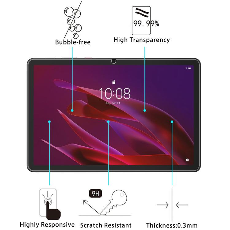 2pcs 9H 0.3mm Explosion-proof Tempered Glass Film, For Lenovo ThinkTab X11 Gen 1 10.95 inch, For Lenovo Idea Tab Pro Gen2, For Lenovo Xiaoxin GT / Xiaoxin Pro 13, For Lenovo Tab Plus Gen2 12.1, For Lenovo Yoga Tab/Xiaoxin Pad Pro GT 11.1               ...