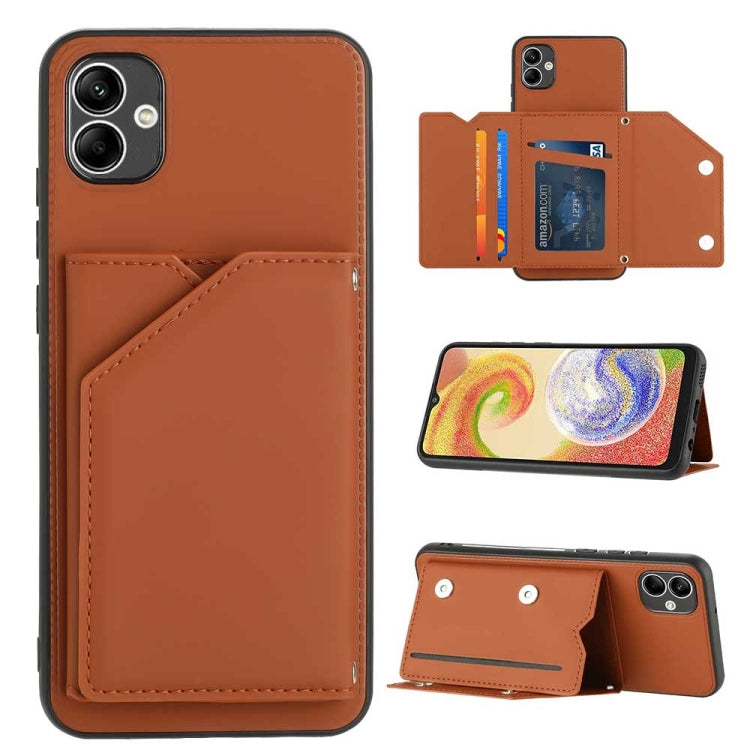 Skin Feel PU + TPU + PC Card Slots Phone Case, For Samsung Galaxy A54, For Samsung Galaxy S23 FE 5G, For Samsung Galaxy A04e, For Samsung Galaxy A23 4G/5G, For Samsung Galaxy A04