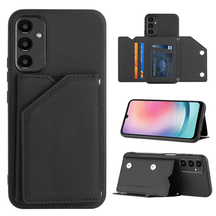 Skin Feel PU + TPU + PC Card Slots Phone Case, For Samsung Galaxy A24 4G, For Samsung Galaxy A15, For Samsung Galaxy S24 Ultra 5G, For Samsung Galaxy S24+ 5G, For Samsung Galaxy A05, For Samsung Galaxy A14 5G / 4G, For Samsung Galaxy A05s              ...