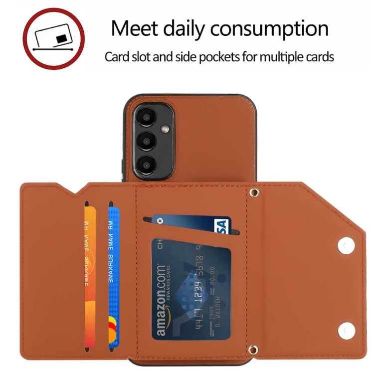 Skin Feel PU + TPU + PC Card Slots Phone Case, For Samsung Galaxy A24 4G, For Samsung Galaxy A15, For Samsung Galaxy S24 Ultra 5G, For Samsung Galaxy S24+ 5G, For Samsung Galaxy A05, For Samsung Galaxy A14 5G / 4G, For Samsung Galaxy A05s              ...