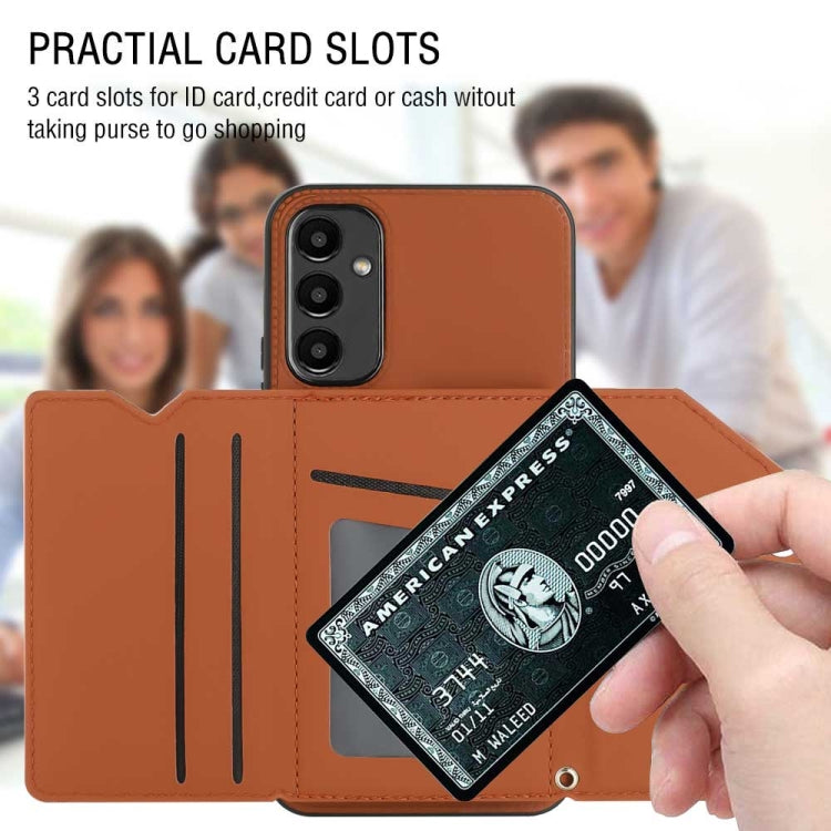 Skin Feel PU + TPU + PC Card Slots Phone Case, For Samsung Galaxy A24 4G, For Samsung Galaxy A15, For Samsung Galaxy S24 Ultra 5G, For Samsung Galaxy S24+ 5G, For Samsung Galaxy A05, For Samsung Galaxy A14 5G / 4G, For Samsung Galaxy A05s              ...