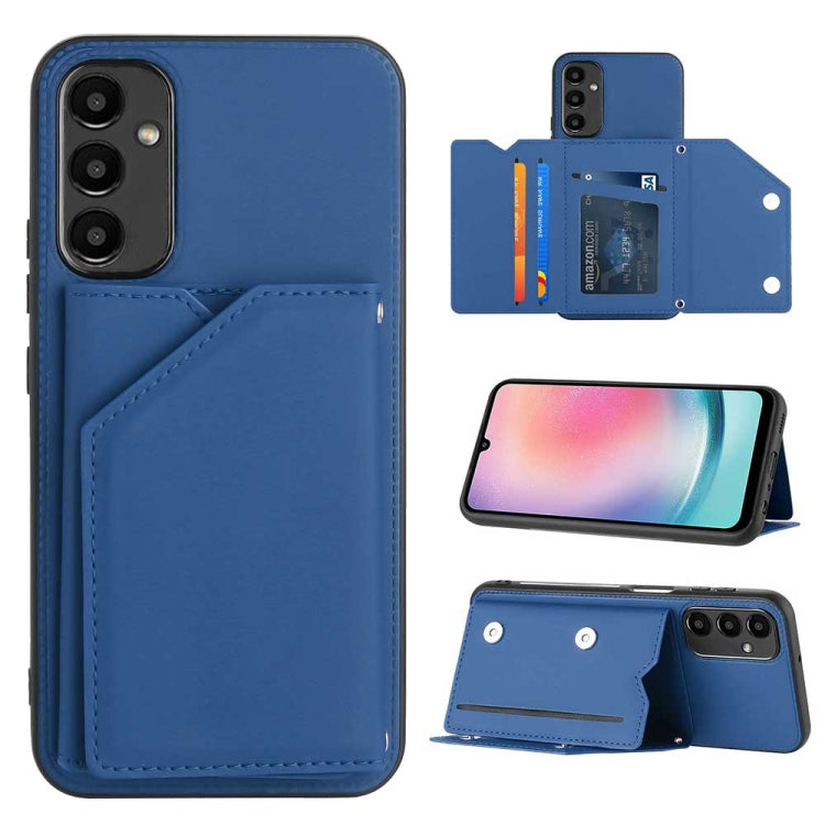 Skin Feel PU + TPU + PC Card Slots Phone Case, For Samsung Galaxy A24 4G, For Samsung Galaxy A15, For Samsung Galaxy S24 Ultra 5G, For Samsung Galaxy S24+ 5G, For Samsung Galaxy A05, For Samsung Galaxy A14 5G / 4G, For Samsung Galaxy A05s              ...