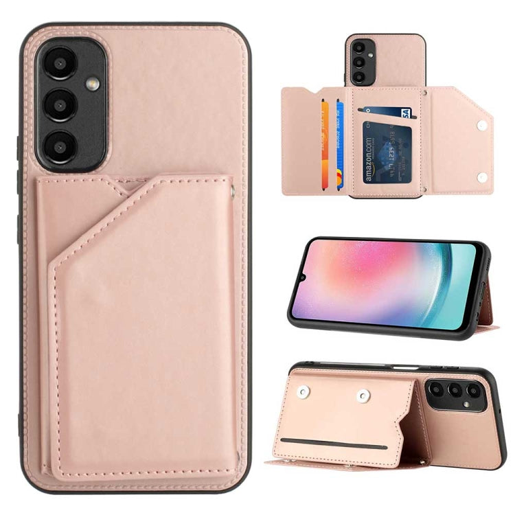 Skin Feel PU + TPU + PC Card Slots Phone Case, For Samsung Galaxy A24 4G, For Samsung Galaxy A15, For Samsung Galaxy S24 Ultra 5G, For Samsung Galaxy S24+ 5G, For Samsung Galaxy A05, For Samsung Galaxy A14 5G / 4G, For Samsung Galaxy A05s              ...