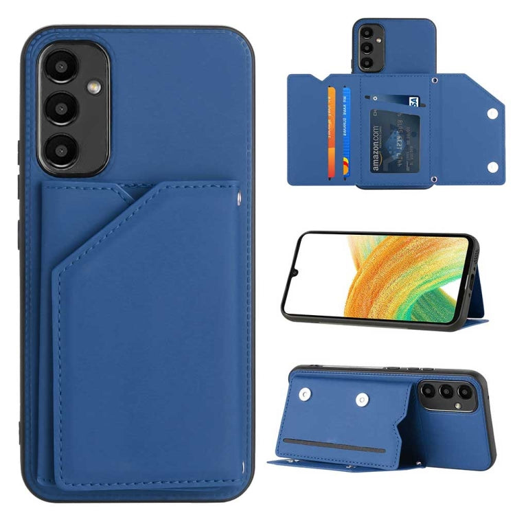 Skin Feel PU + TPU + PC Card Slots Phone Case, For Samsung Galaxy A24 4G, For Samsung Galaxy A15, For Samsung Galaxy S24 Ultra 5G, For Samsung Galaxy S24+ 5G, For Samsung Galaxy A05, For Samsung Galaxy A14 5G / 4G, For Samsung Galaxy A05s              ...