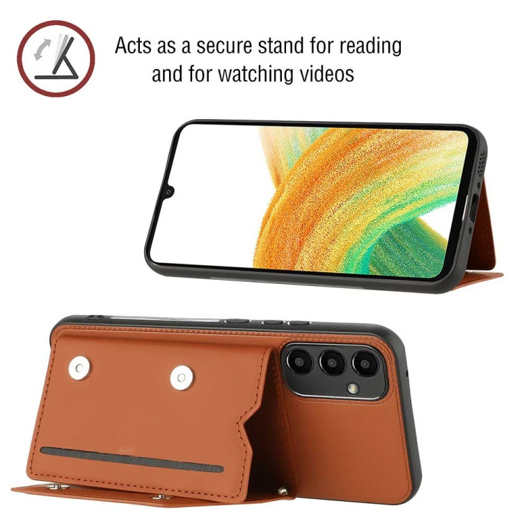 Skin Feel PU + TPU + PC Card Slots Phone Case, For Samsung Galaxy A54, For Samsung Galaxy S23 FE 5G, For Samsung Galaxy A04e, For Samsung Galaxy A23 4G/5G, For Samsung Galaxy A04