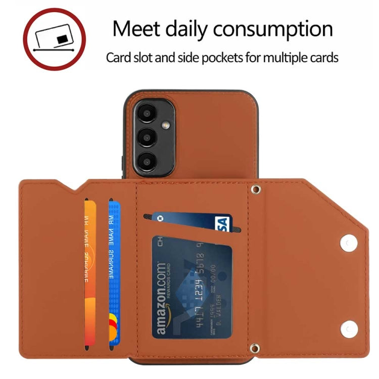 Skin Feel PU + TPU + PC Card Slots Phone Case, For Samsung Galaxy A54, For Samsung Galaxy S23 FE 5G, For Samsung Galaxy A04e, For Samsung Galaxy A23 4G/5G, For Samsung Galaxy A04