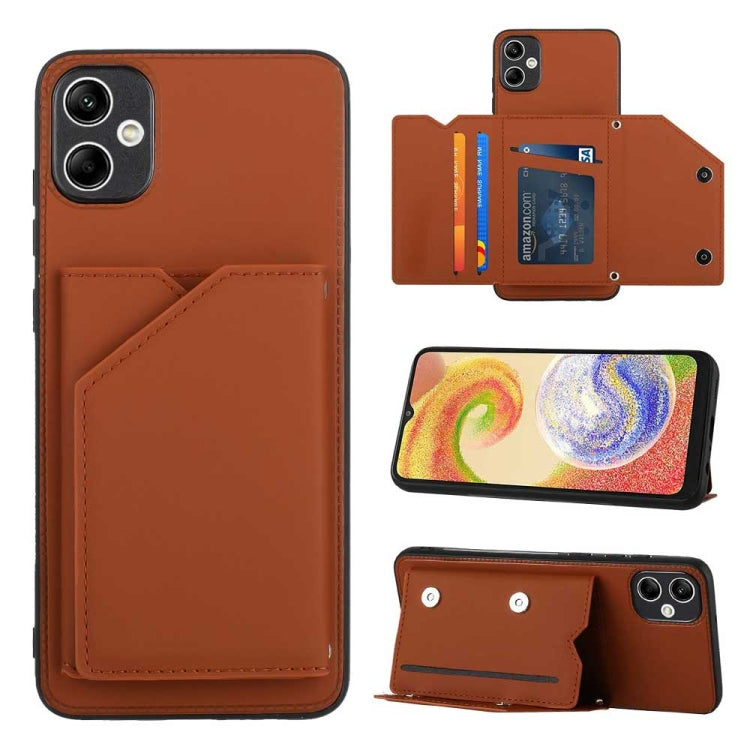 Skin Feel PU + TPU + PC Card Slots Phone Case, For Samsung Galaxy A24 4G, For Samsung Galaxy A15, For Samsung Galaxy S24 Ultra 5G, For Samsung Galaxy S24+ 5G, For Samsung Galaxy A05, For Samsung Galaxy A14 5G / 4G, For Samsung Galaxy A05s              ...