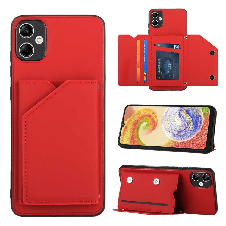 Skin Feel PU + TPU + PC Card Slots Phone Case, For Samsung Galaxy A24 4G, For Samsung Galaxy A15, For Samsung Galaxy S24 Ultra 5G, For Samsung Galaxy S24+ 5G, For Samsung Galaxy A05, For Samsung Galaxy A14 5G / 4G, For Samsung Galaxy A05s              ...