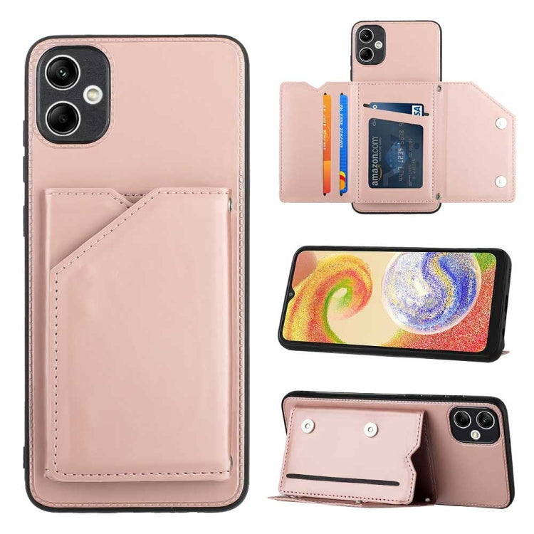 Skin Feel PU + TPU + PC Card Slots Phone Case, For Samsung Galaxy A24 4G, For Samsung Galaxy A15, For Samsung Galaxy S24 Ultra 5G, For Samsung Galaxy S24+ 5G, For Samsung Galaxy A05, For Samsung Galaxy A14 5G / 4G, For Samsung Galaxy A05s              ...