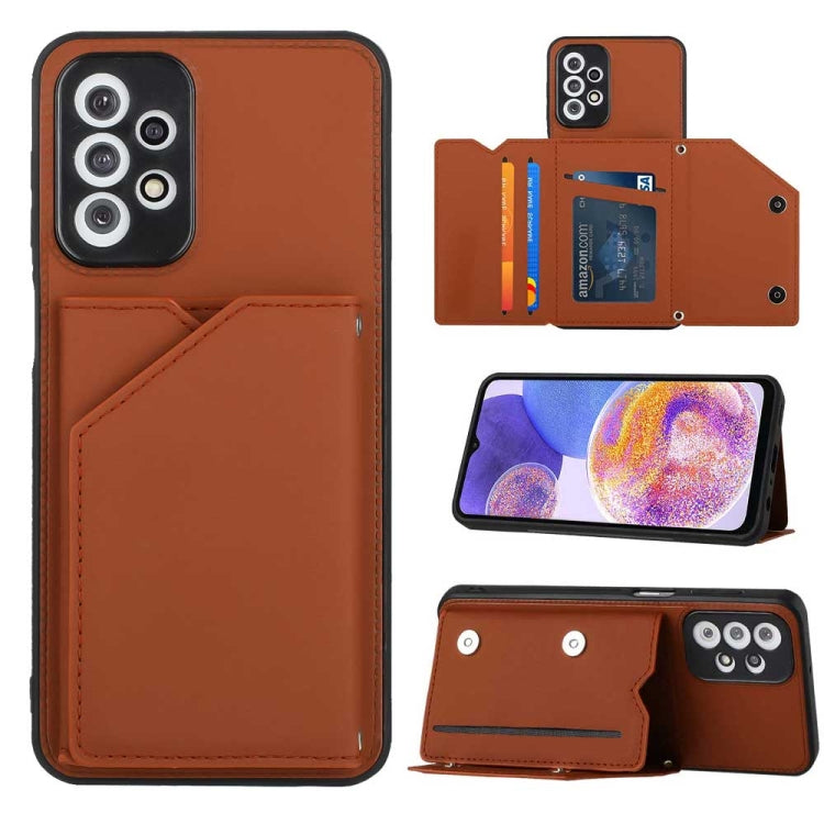 Skin Feel PU + TPU + PC Card Slots Phone Case, For Samsung Galaxy A54, For Samsung Galaxy S23 FE 5G, For Samsung Galaxy A04e, For Samsung Galaxy A23 4G/5G, For Samsung Galaxy A04