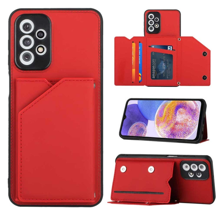 Skin Feel PU + TPU + PC Card Slots Phone Case, For Samsung Galaxy A54, For Samsung Galaxy S23 FE 5G, For Samsung Galaxy A04e, For Samsung Galaxy A23 4G/5G, For Samsung Galaxy A04