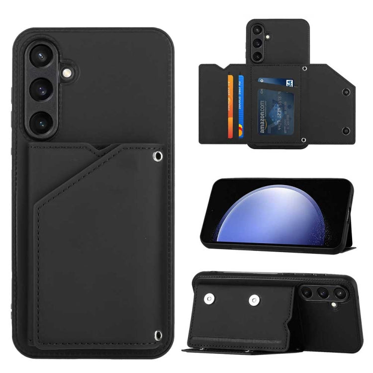 Skin Feel PU + TPU + PC Card Slots Phone Case, For Samsung Galaxy A54, For Samsung Galaxy S23 FE 5G, For Samsung Galaxy A04e, For Samsung Galaxy A23 4G/5G, For Samsung Galaxy A04