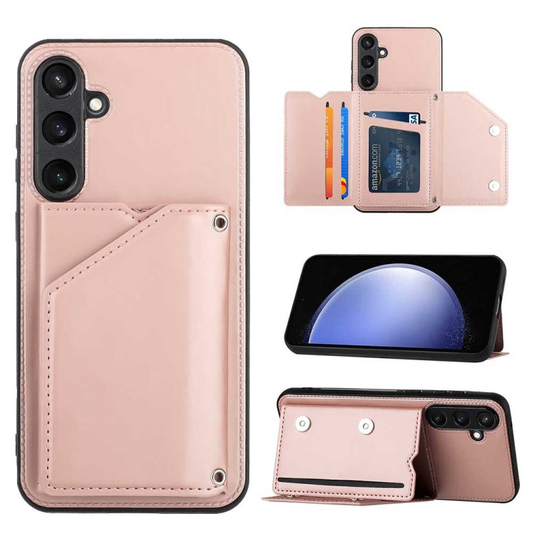 Skin Feel PU + TPU + PC Card Slots Phone Case, For Samsung Galaxy A54, For Samsung Galaxy S23 FE 5G, For Samsung Galaxy A04e, For Samsung Galaxy A23 4G/5G, For Samsung Galaxy A04