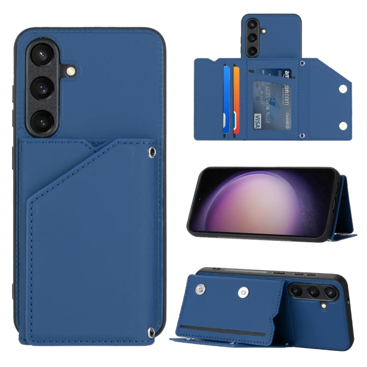 Skin Feel PU + TPU + PC Card Slots Phone Case, For Samsung Galaxy A24 4G, For Samsung Galaxy A15, For Samsung Galaxy S24 Ultra 5G, For Samsung Galaxy S24+ 5G, For Samsung Galaxy A05, For Samsung Galaxy A14 5G / 4G, For Samsung Galaxy A05s              ...