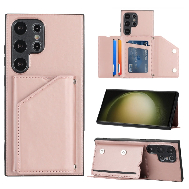 Skin Feel PU + TPU + PC Card Slots Phone Case, For Samsung Galaxy A24 4G, For Samsung Galaxy A15, For Samsung Galaxy S24 Ultra 5G, For Samsung Galaxy S24+ 5G, For Samsung Galaxy A05, For Samsung Galaxy A14 5G / 4G, For Samsung Galaxy A05s              ...