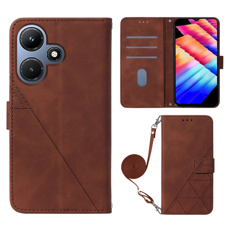 Crossbody 3D Embossed Flip Leather Phone Case, For Infinix Note 50s, For Infinix Hot 50 Pro+ 4G, For Infinix GT 20 Pro-X6871, For Infinix Note 40 5G, For Infinix Note 30 5G / X6711, For Infinix Hot 30 Play / X6835, For Infinix Hot 30i / X669           ...